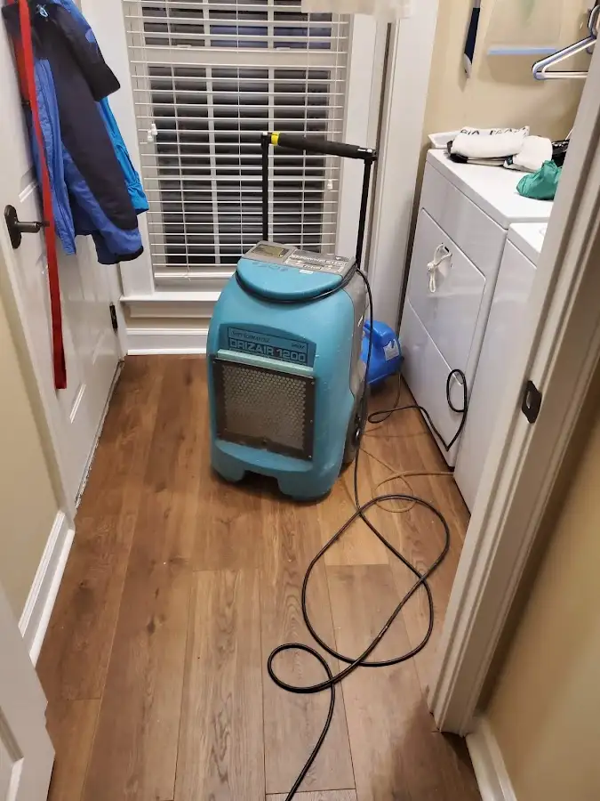 Commercial dehumidifier deployed for Crawl Space Restoration in Jefferson Hills